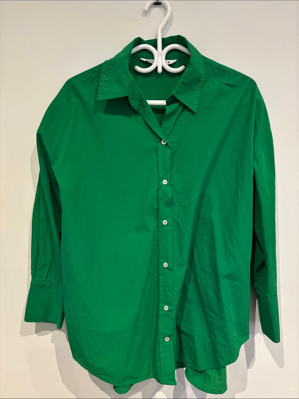 Zara Emerald Green Men's Button-Down Shirt